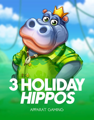 3 holiday hippos